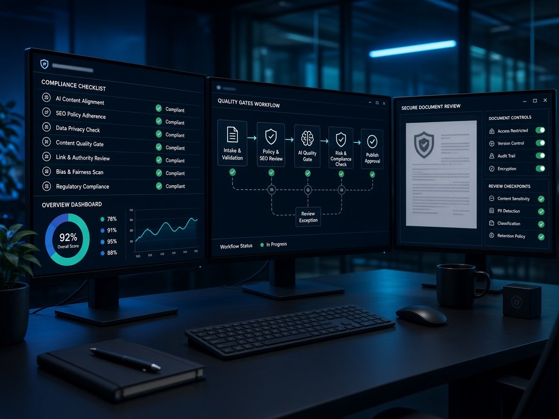 AI SEO governance and workflows