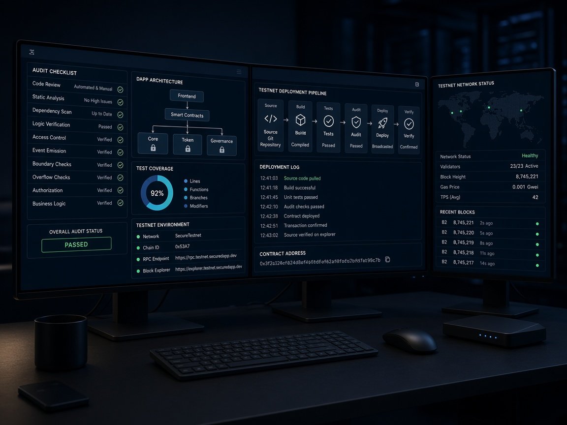 Secure dApp development delivery
